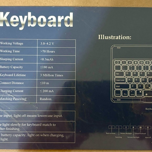 New IVSO Wireless Keyboard for iPad Pro 11 2018- BRAND NEW IN BOX! - Picture 3 of 3